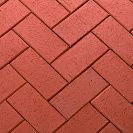 Плитка тротуарная "Брусчатка клинкерная" ЛСР красная Лондон 200х100х50мм