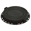 Люк пластиковый ДОМИК (StandartPark) 800х680х100мм, садовый, черный, 1,5т