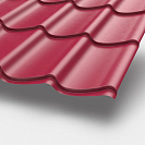 Металлочерепица МП Ламонтерра Х 1,19м 0,5мм NormanMP, вишневый RAL3005