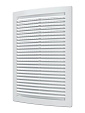 Решетка вентиляционная 180х250мм, пластик, белая, с сеткой (1825РЦ)