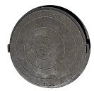 Люк полимерно-песчаный 750х630х100х50мм, дорожный, черный, 250кН