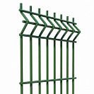 3D забор из сварной сетки 1,23х2,5м d4мм, ячейка 50х200мм, зеленый мох RAL6005                              