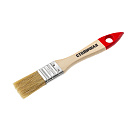 Кисть плоская Столичная (АКОР) светлая натуральная щетина, пластиковая ручка, 25х10мм