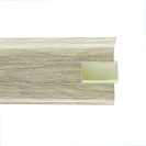 Плинтус ПВХ (ROYCE) 801 Дуб рене h58мм L2,2м, с кабель - каналом