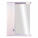 Зеркало Миа-60, 830х600х160мм, ясень белый с позолотой, левое