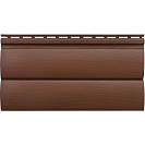 Сайдинг акриловый Блокхаус двухпереломный (Альта Профиль) 3,1х0,335м, орех темный