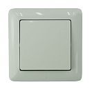 Выключатель одноклавишный встраиваемый Хит (Systeme Electric/Schneider Electric), с рамкой, белый (VS16-133-B)