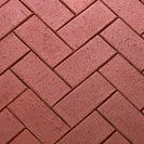 Плитка тротуарная "Брусчатка клинкерная" ЛСР темно-красный Эдинбург 200х100х50мм/ 540шт