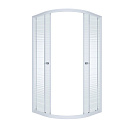Душевое ограждение Полосы Triton 900х900х1745, полукруг, дверь раздвижная, стекло полосы