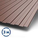 Профнастил С8 3х1,2м ЭКОНОМ шоколад RAL 8017