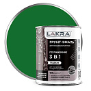Грунт-эмаль 3 в 1 по ржавчине Лакра зеленый 0,8кг /14