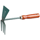 Мотыжка комбинированная (Grinda) L25см, с деревянной ручкой (8-421235_z01)