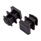 Заглушка для трубы, 15х15мм, пластик, 4шт