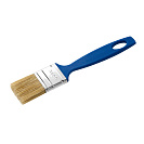 Кисть плоская Эксперт (АКОР) светлая натуральная щетина, синяя пласт. ручка, 35х8мм