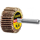 Круг шлифовальный лепестковый (Stayer) на шпильке d 6мм, Р60, 30х15мм (36606-060)