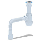 Сифон для мойки 1 1/2"х40, с гибкой трубой 40х40/50 (А0115)