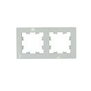 Рамка двухместная Atlas Design (Systeme Electric/Schneider Electric), универсальная, белая (ATN000102)