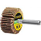 Круг шлифовальный лепестковый (Stayer) на шпильке d 6мм, Р100, 30х15мм (36606-100)