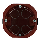 Подрозетник для полых стен d65x45мм, 1 ввод, IP20, с пласт. зажимами (GE40022)