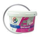 Краска фасадная Profilux PL-112А влагостойкая белая 3кг
