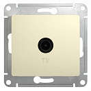 Розетка телевизионная встраиваемая Glossa (Systeme Electric/Schneider Electric), бежевая (GSL000291)
