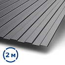 Профнастил С8 2х1,2м ЭКОНОМ серый графит RAL7024