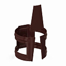 ВС Держатель трубы водосточной металлической GS lite 90мм на кирпич шоколад RAL8017