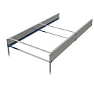 Вставка для грядки садовой металлической 2000х1000х170мм, оцинкованная сталь