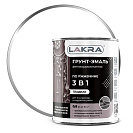 Грунт-эмаль 3 в 1 по ржавчине Лакра белый 0,8кг /14
