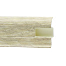 Плинтус ПВХ (ROYCE) 825 Дуб Пальмира h58мм L2,2м, с кабель - каналом