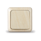 Выключатель одноклавишный накладной Олимп (UNIVersal), сосна (5560797)