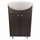 Тумба Водолей-55, 730х510х284мм, венге темный, под умывальник Уют 550мм/Исеть 550мм