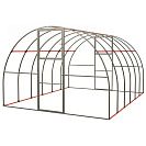 Каркас теплицы Дача 4х3х2,1м из трубы профильной оцинкованной 20х20х0,8мм