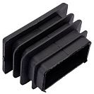 Заглушка для трубы, 40х25мм, пластик, 4шт