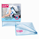 Салфетка для стекла и зеркал из микрофибры York, 30х30см
