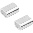 Зажим-втулка DIN3093 алюминиевая для стальных канатов М3, пакет 2шт