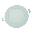 Светильник светодиодный встраиваемый PPL-R (JazzWay) d120х25мм, 6Вт, 6500К, 400лм, холодный свет