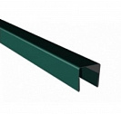Профиль П-образный для профнастила С8 20х15мм L2м зеленый мох RAL6005