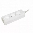 Удлинитель (IEK) 220В с заземлением, 3 розетки, ПВС 3х1мм2, 3м
