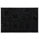 Коврик придверный резиновый Vortex Клен 400х600мм, черный 