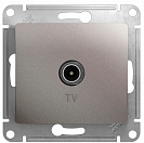 Розетка телевизионная встраиваемая Glossa (Systeme Electric/Schneider Electric), платина (GSL001291)