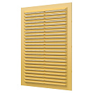 Решетка вентиляционная 170х240мм, пластик, бежевая, с сеткой (1724С)