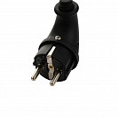 Вилка угловая (Lezard) 16А с заземлением, каучук