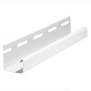 J-профиль белый к фасадной панели  FineBer, 3м