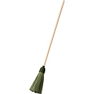 Метла полипропиленовая круглая (Сибин) с деревянным черенком (39225-1)