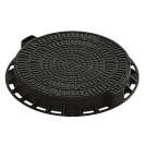 Люк пластиковый ЛОГО (StandartPark)  800х680х100мм, садовый, черный, 1,5т