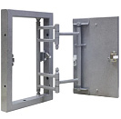 Люк металлический ревизионный 200х400мм под плитку, D2040 ceramo steel