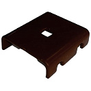 Крепление 3D забора скоба 40х40мм, шоколад RAL8017