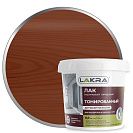 Лак воднодисперсионный тонированный Лакра махагон 0,9кг