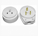 Комплект для подключения электроплит накладной РШ-ВШ 32А 1 фаза, белый (32-002)